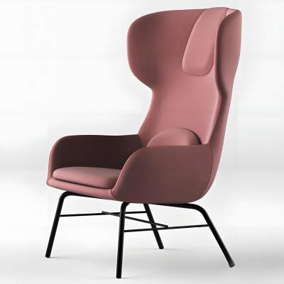 现代布艺单人沙发-40